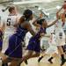 Dexter's Teia McGahey is blocked as she tries to make a basket against  Ypsilanti during their game, Friday Jan. 11.
Courtney Sacco I AnnArbor.com 